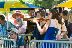 Biberacher Schützenfest 2017, Biberschiessen mit der Armbrust der SchülerInnen Biberacher Schulen, 17. Juli 2017