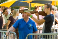 Biberacher Schützenfest 2017, Biberschiessen mit der Armbrust der SchülerInnen Biberacher Schulen, 17. Juli 2017