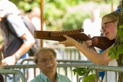 Biberacher Schützenfest 2017, Biberschiessen mit der Armbrust der SchülerInnen Biberacher Schulen, 17. Juli 2017