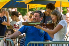 Biberacher Schützenfest 2017, Biberschiessen mit der Armbrust der SchülerInnen Biberacher Schulen, 17. Juli 2017