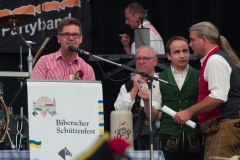 Biberacher Schützenfest 2017, Bieranstich im Festzelt auf dem Gigelberg, 14. Juli 2017