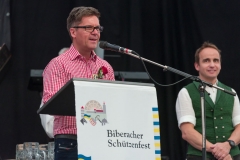 Biberacher Schützenfest 2017, Bieranstich im Festzelt auf dem Gigelberg, 14. Juli 2017