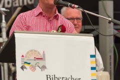 Biberacher Schützenfest 2017, Bieranstich im Festzelt auf dem Gigelberg, 14. Juli 2017