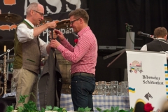 Biberacher Schützenfest 2017, Bieranstich im Festzelt auf dem Gigelberg, 14. Juli 2017