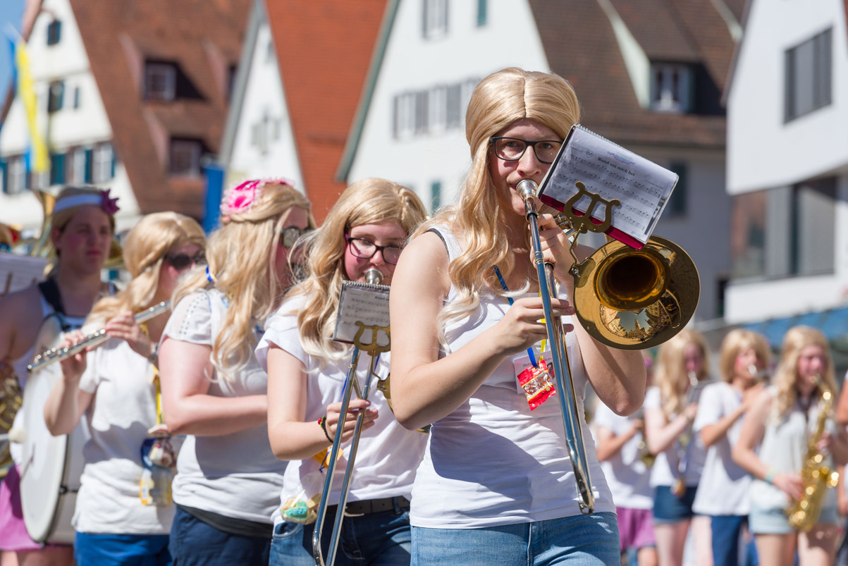 Biberacher Schützenfest 2017, Bunter Festzug der Schüler/innen von Biberacher Schulen, 17. Juli 2017