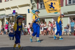 Biberacher Schützenfest 2017, Bunter Festzug der Schüler/innen von Biberacher Schulen, 17. Juli 2017