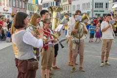 Biberacher Schützenfest 2018, Jahrgängerumzug zu den Festlokalen, 95er, 90er, 85er,80er, 75er, 70er, 65er, 60er, 50er und 40er, 14. Juli 2018