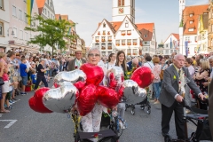 Biberacher Schützenfest 2018, Jahrgängerumzug zu den Festlokalen, 95er, 90er, 85er,80er, 75er, 70er, 65er, 60er, 50er und 40er, 14. Juli 2018