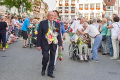 Biberacher Schützenfest 2018, Jahrgängerumzug zu den Festlokalen, 95er, 90er, 85er,80er, 75er, 70er, 65er, 60er, 50er und 40er, 14. Juli 2018