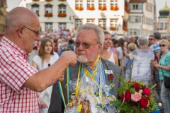 Biberacher Schützenfest 2018, Jahrgängerumzug zu den Festlokalen, 95er, 90er, 85er,80er, 75er, 70er, 65er, 60er, 50er und 40er, 14. Juli 2018